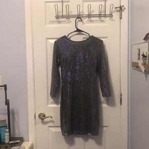 Sparkly silver dress